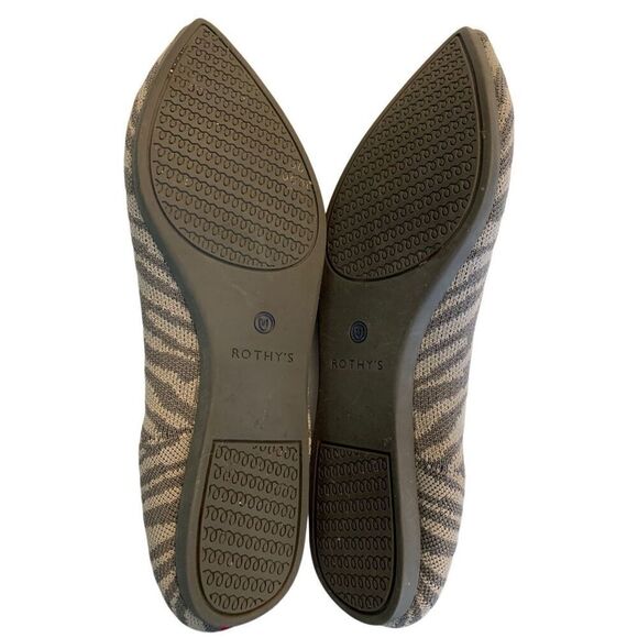 Rothy's The Point flats gray Zebra women's size 9.5 - Picture 3 of 4